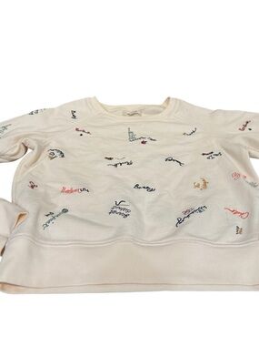 Madewell New York City embroidered sweatshirt xxs